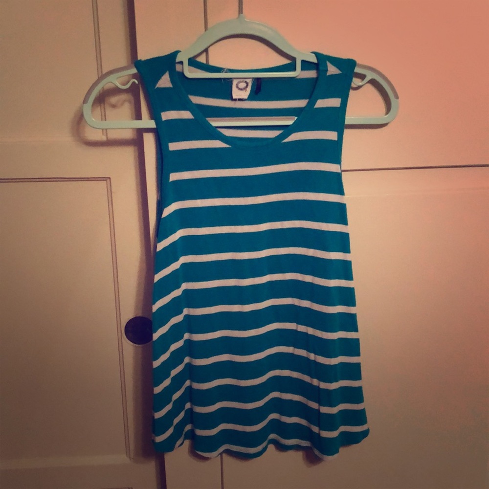 UO Teal Striped Tank